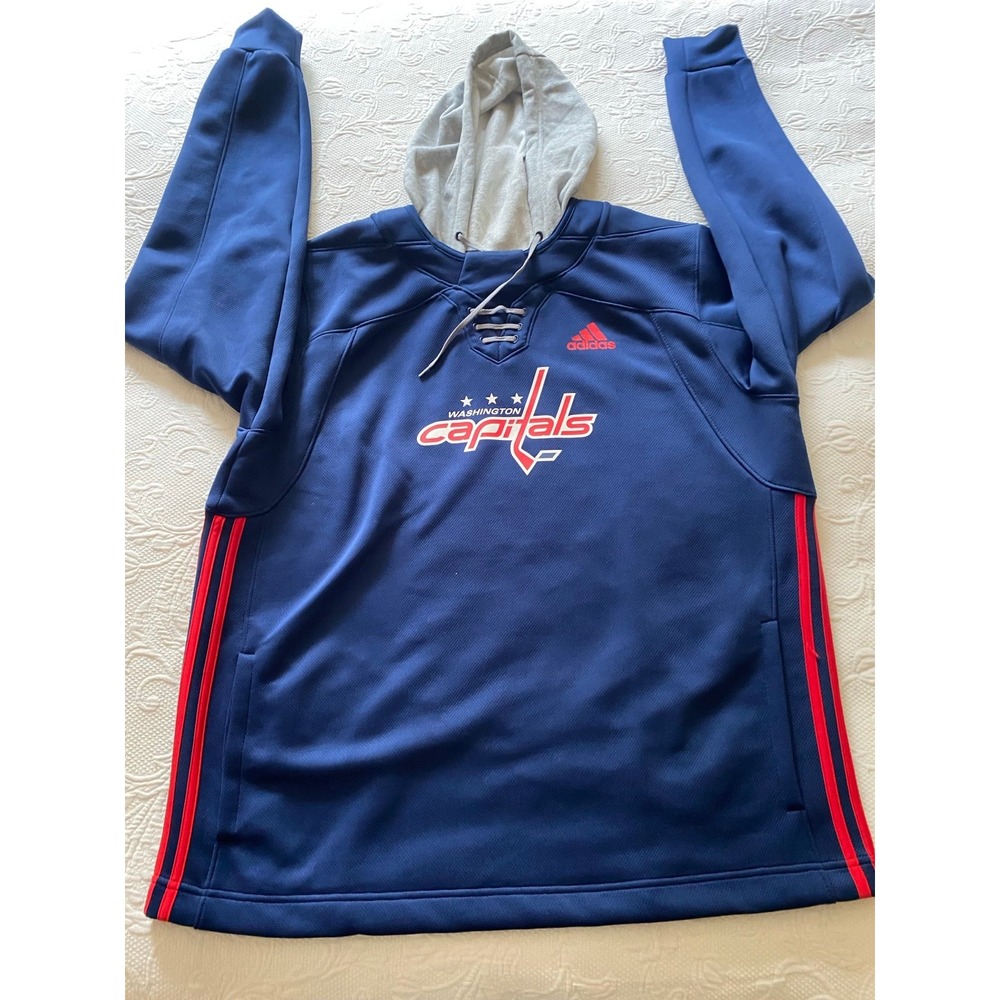 Adidas NHL Washington Capitals Lace- Up Hoodie XL Hockey s56